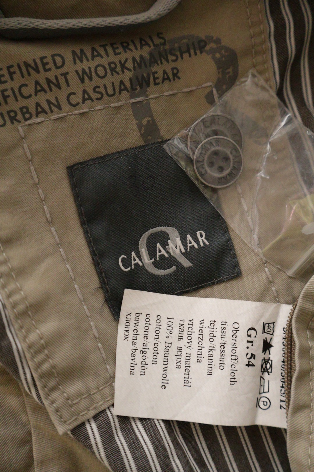 CALAMAR – sacou – etichetă – second-hand premium