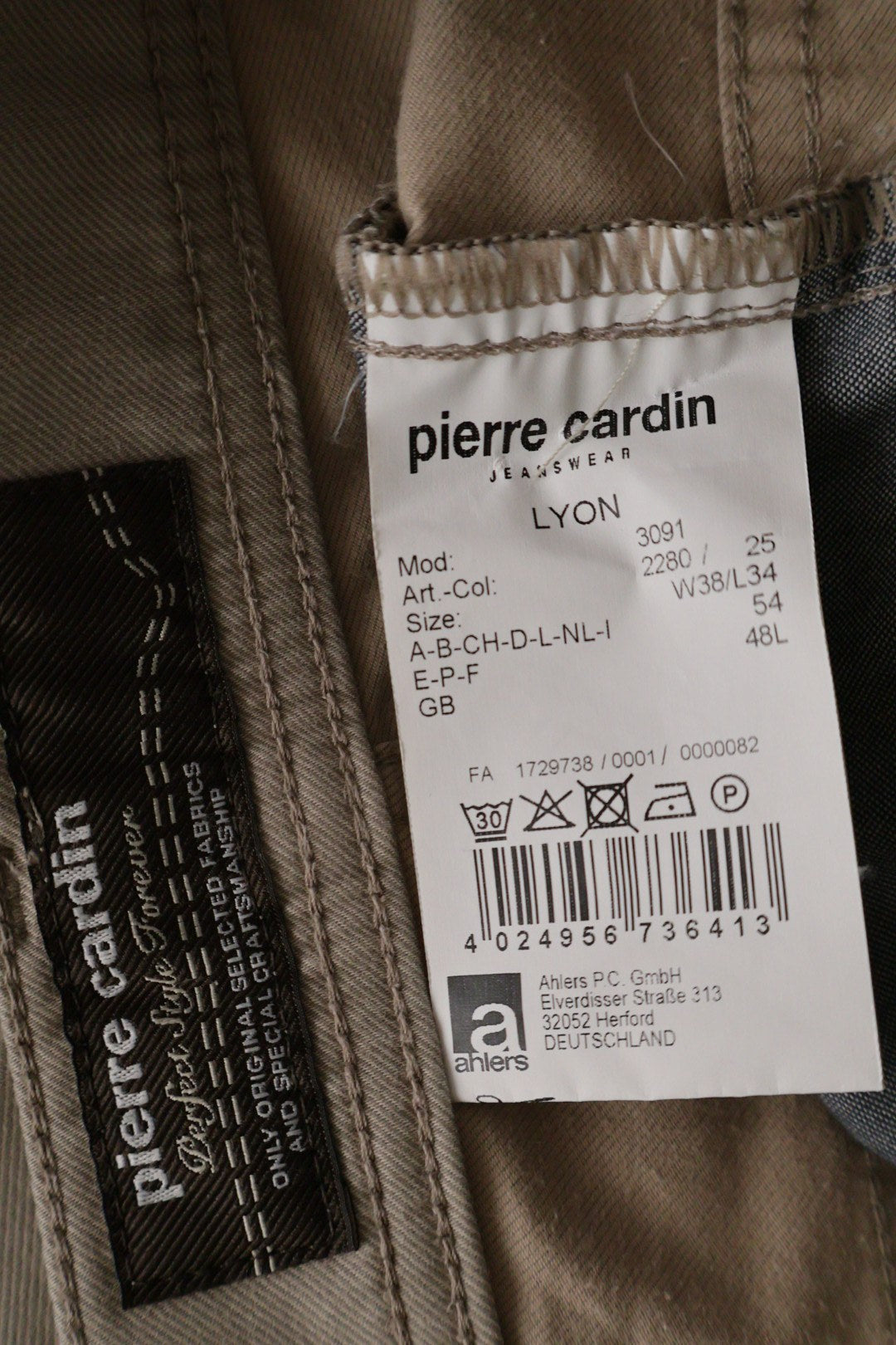 pierre cardin – pantaloni – etichetă – second-hand premium