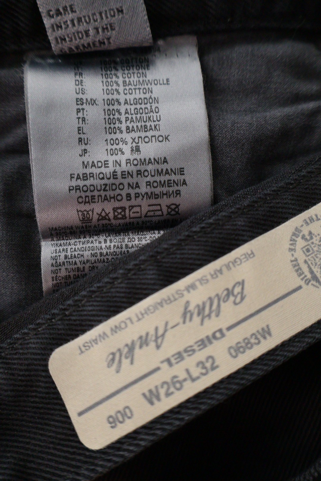 DIESEL – blugi – etichetă – second-hand premium