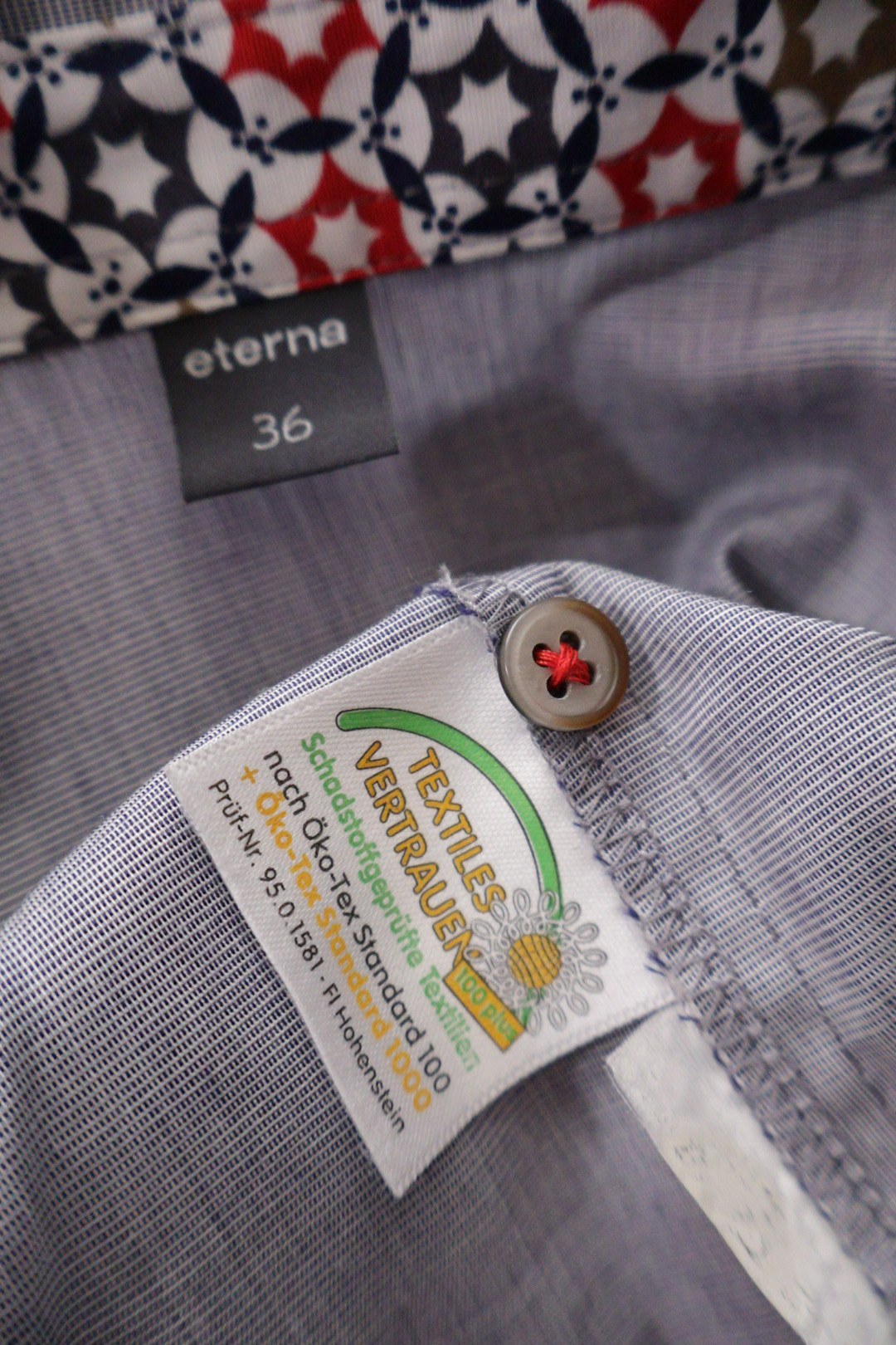 eterna – cămașă – etichetă – second-hand premium