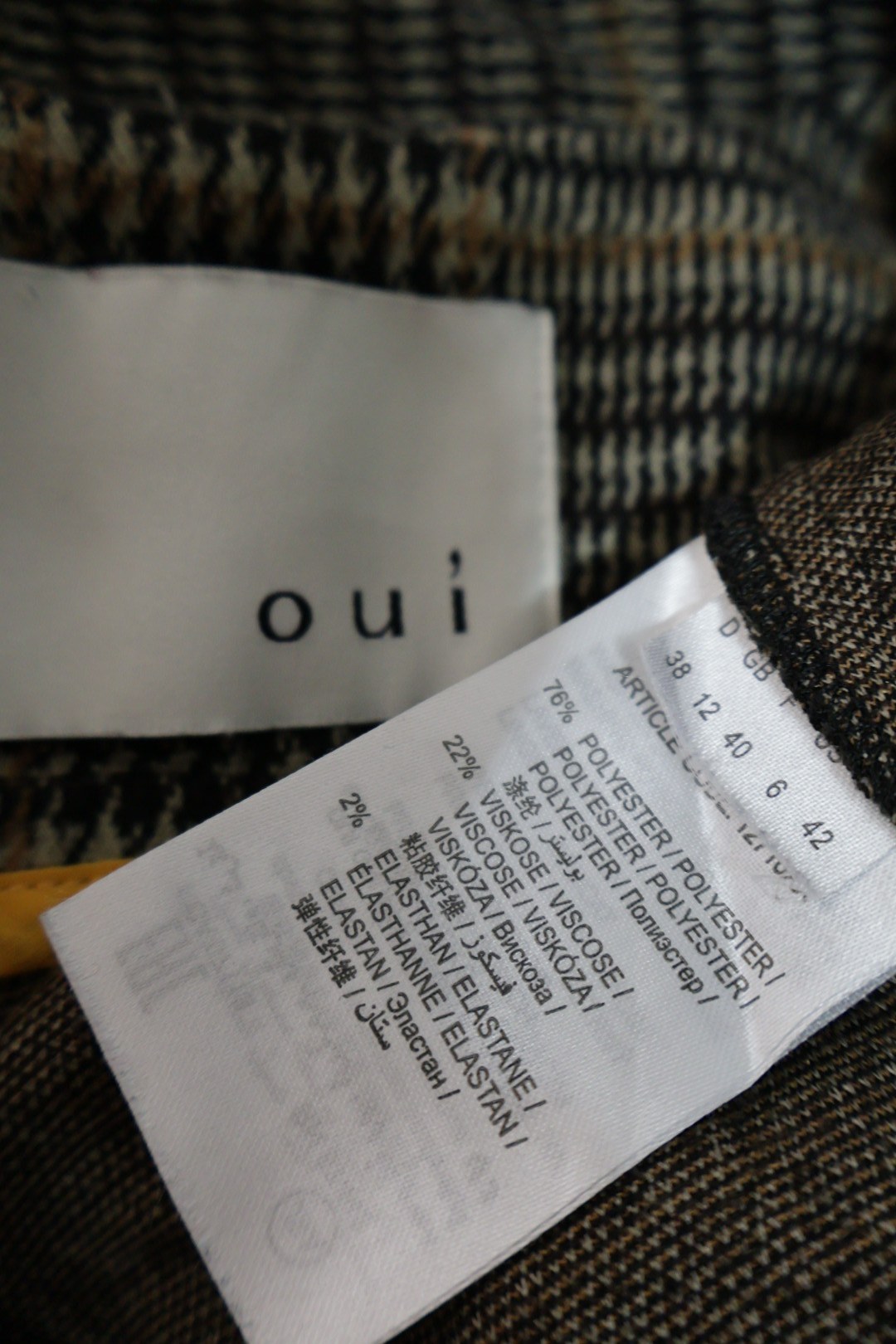 oui – sacou – etichetă – second-hand premium