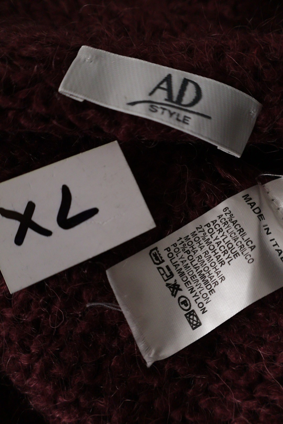 AD style – pulover – etichetă – second-hand premium