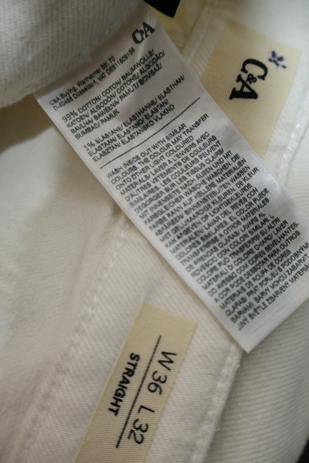 C&A – blugi – etichetă – second-hand premium