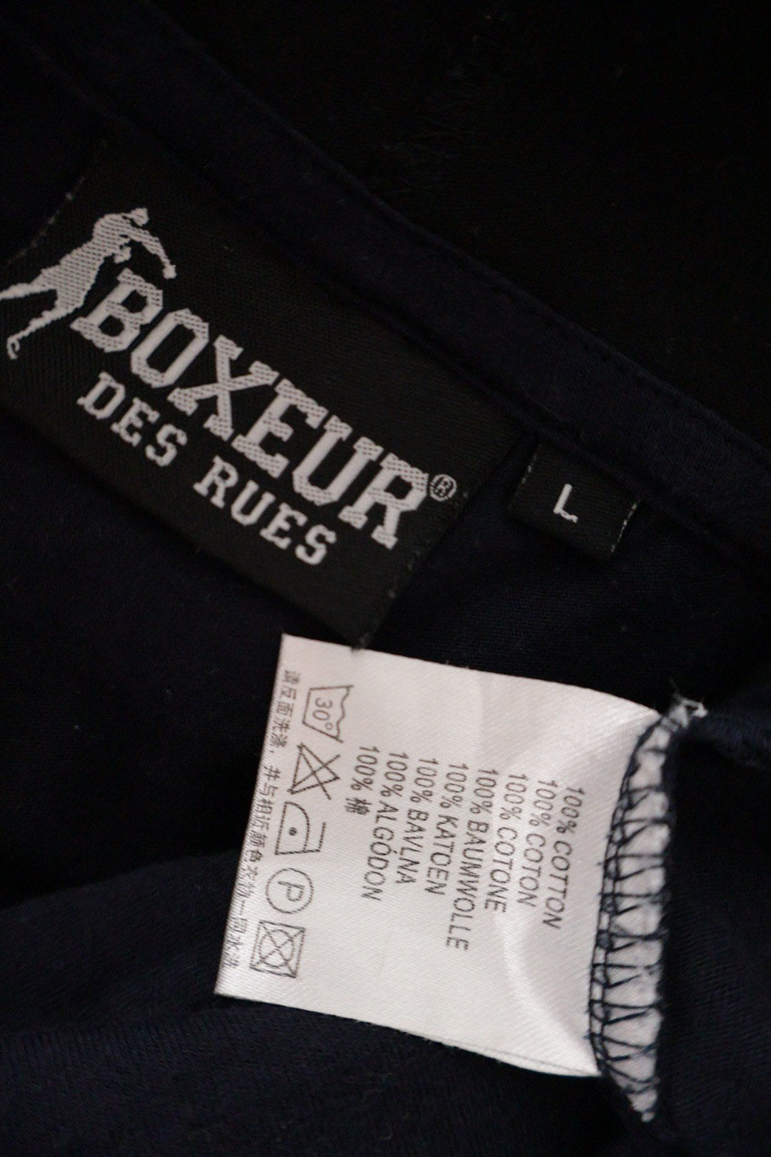BOXEUR DES RUES – tricou – etichetă – second-hand premium