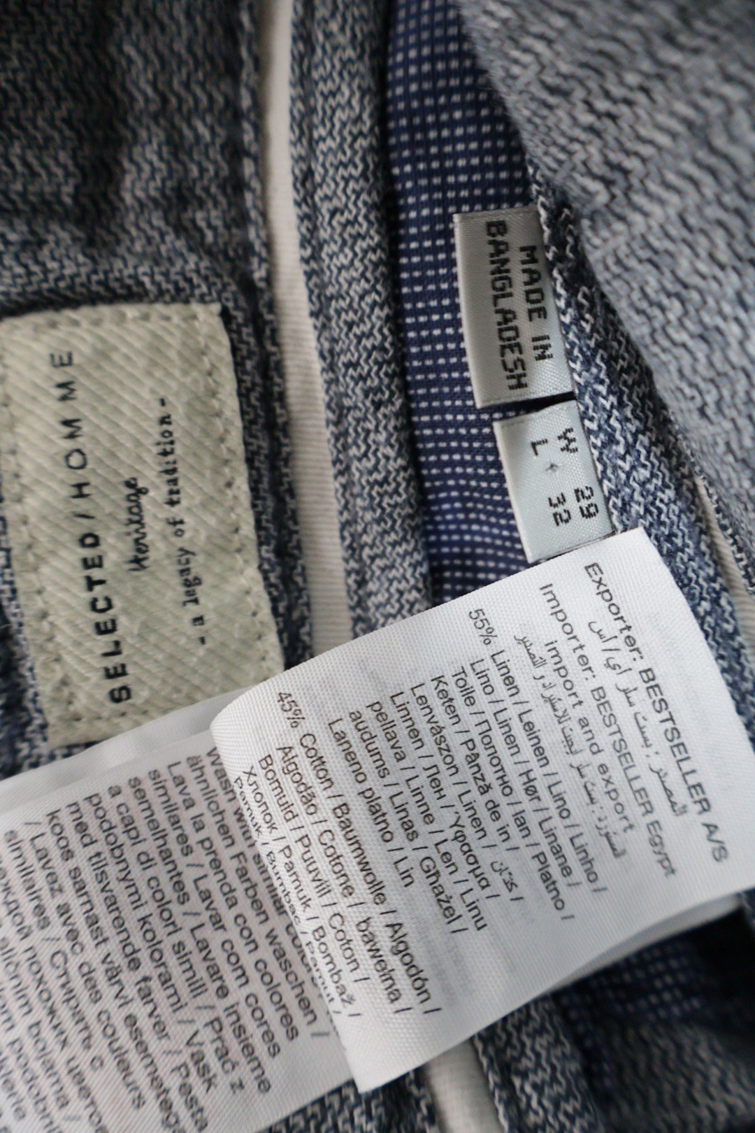 SELECTED/HOMME – pantaloni – etichetă – second-hand premium