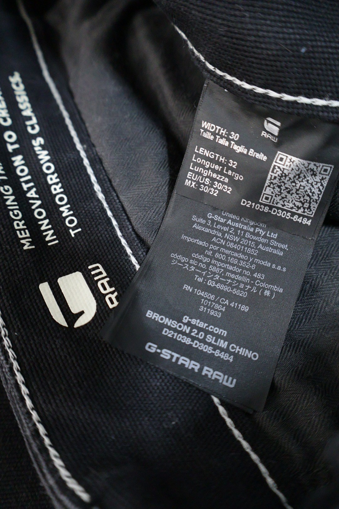 G-STAR RAW – pantaloni – etichetă – second-hand premium