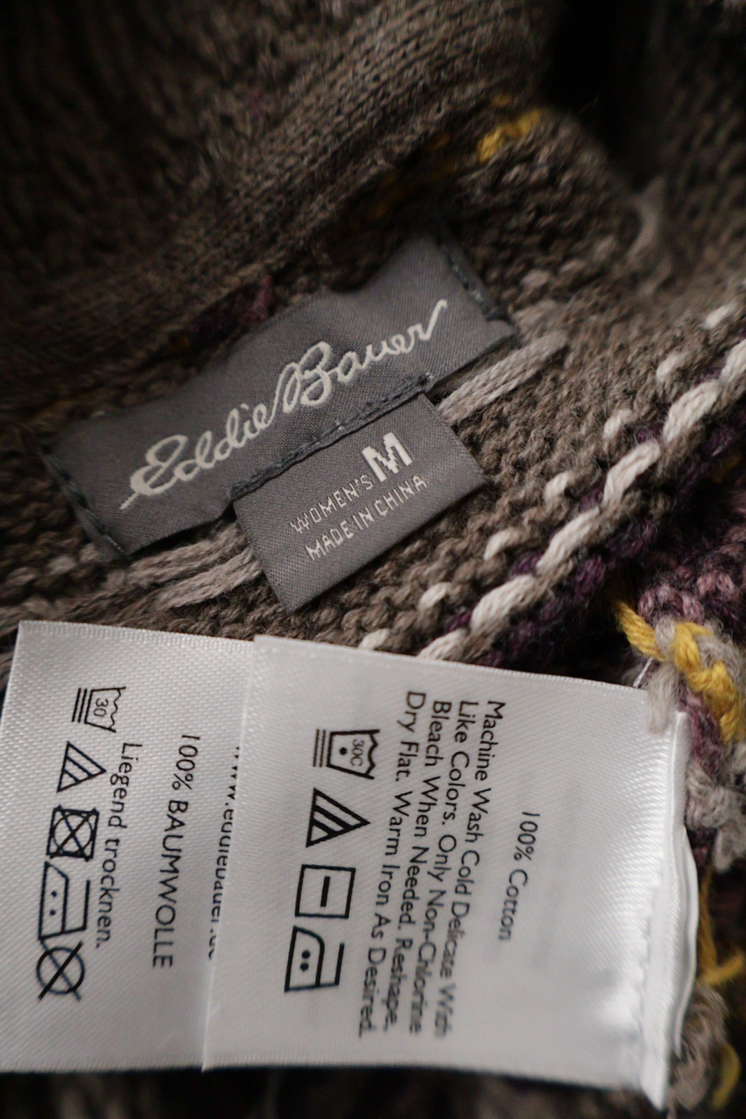 Eddie Bauer – pulover – etichetă – second-hand premium