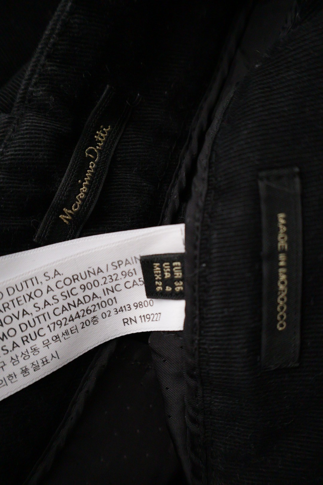 Massimo Dutti – pantaloni – etichetă – second-hand premium