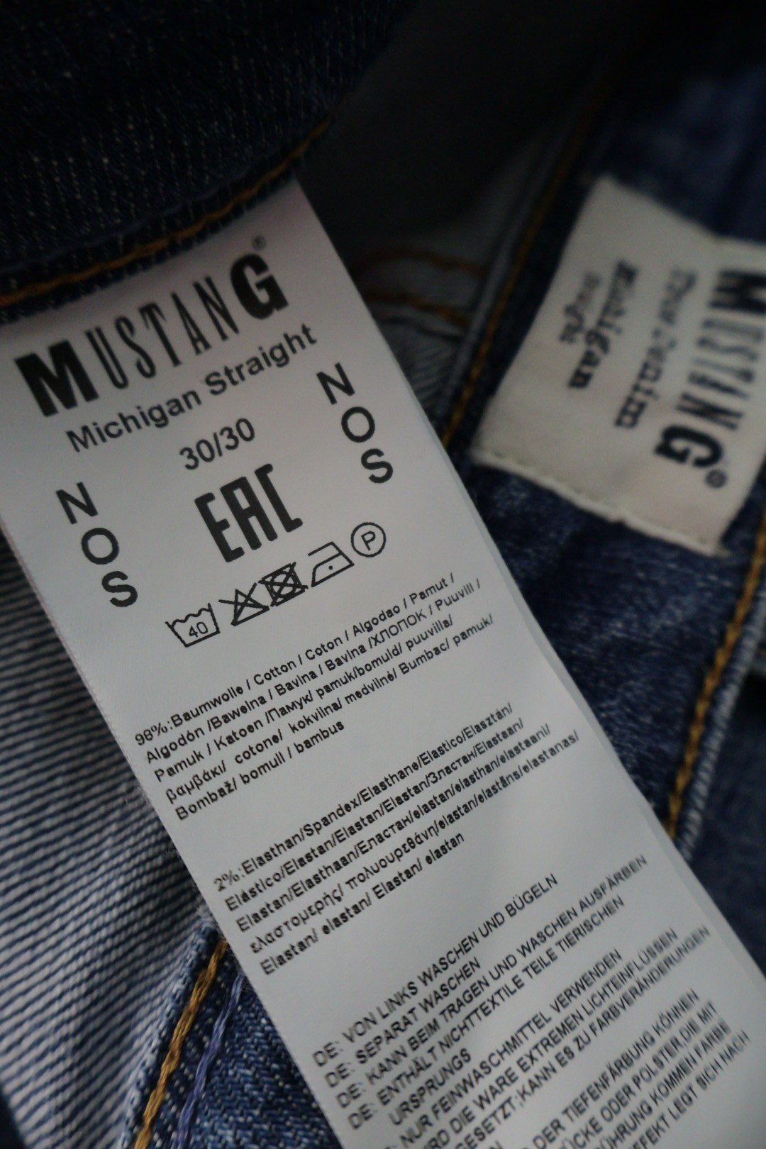 Mustang – blugi – etichetă – second-hand premium