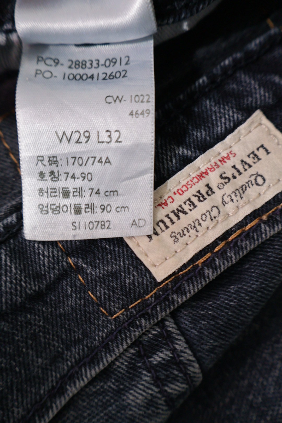 LEVI'S – blugi – etichetă – second-hand premium