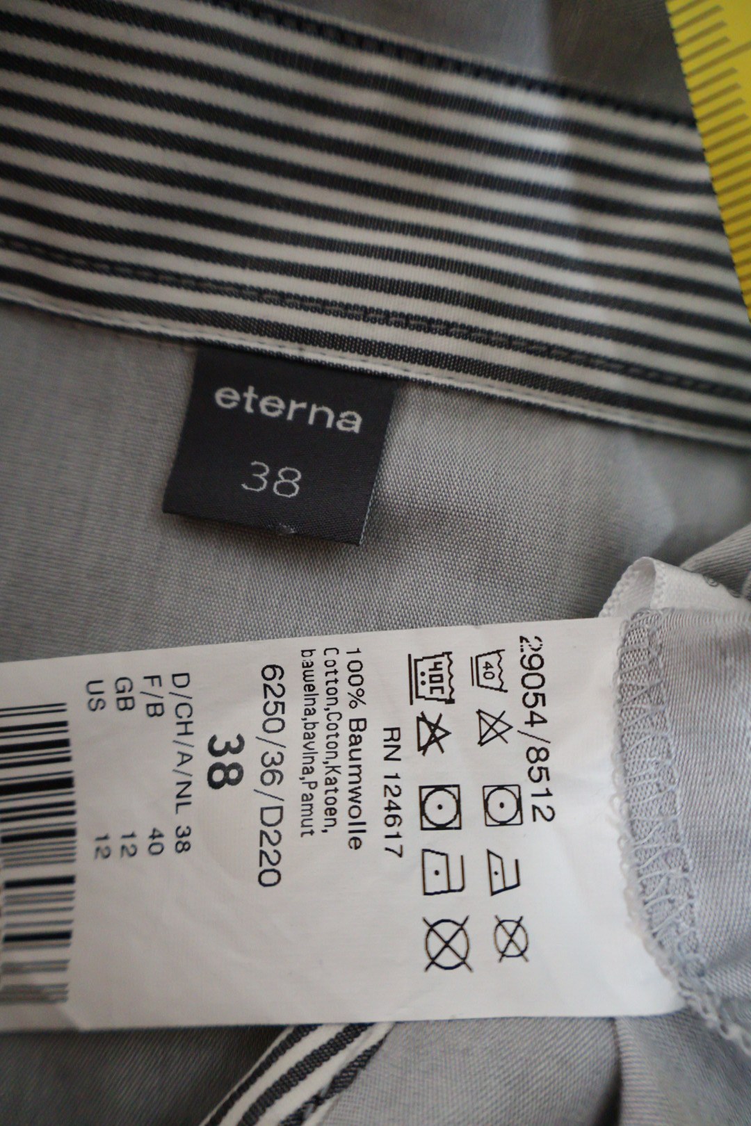 eterna – cămașă – etichetă – second-hand premium