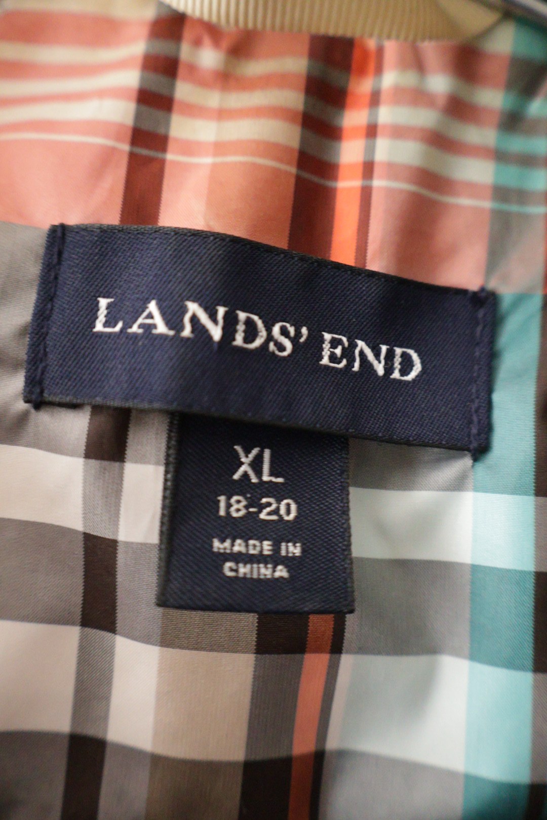 LANDS' END – geacă – etichetă – second-hand premium