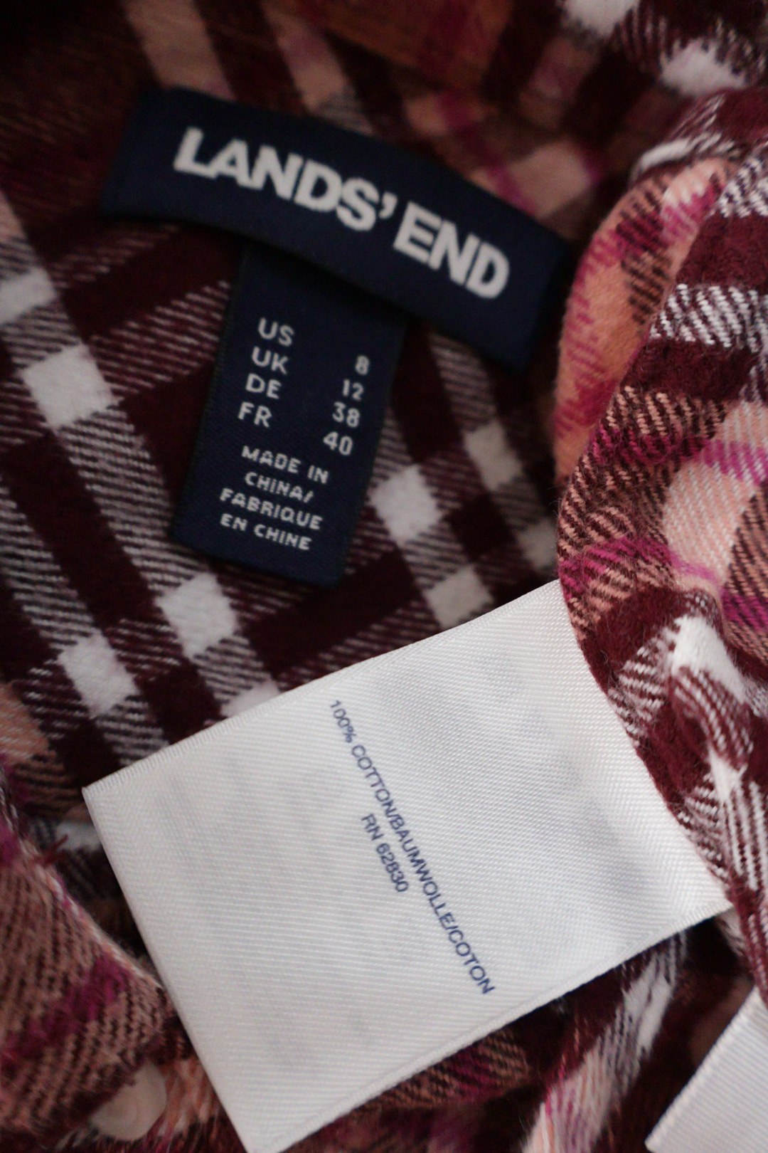 LANDS' END – cămașă – etichetă – second-hand premium