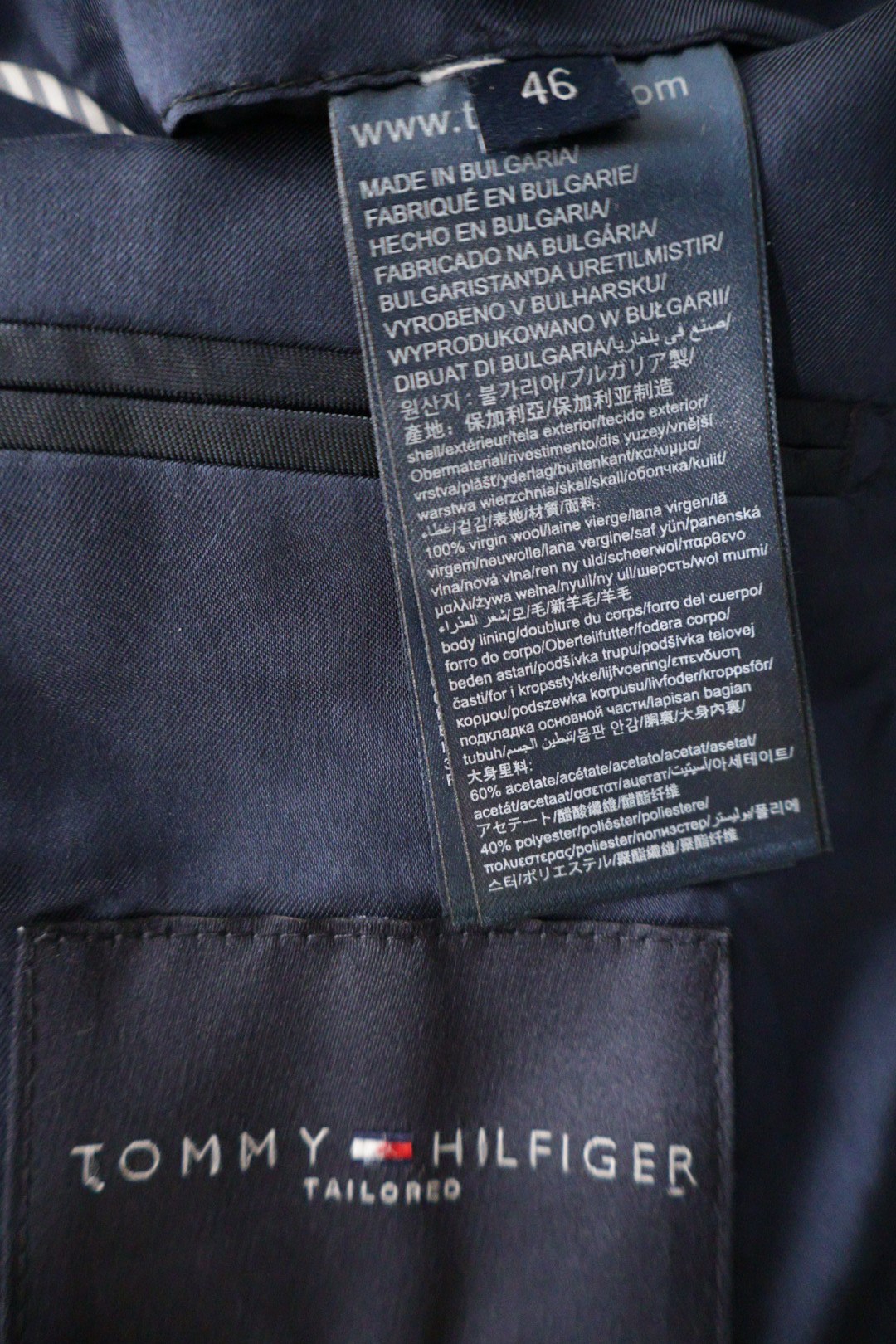 TOMMY HILFIGER – sacou – etichetă – second-hand premium