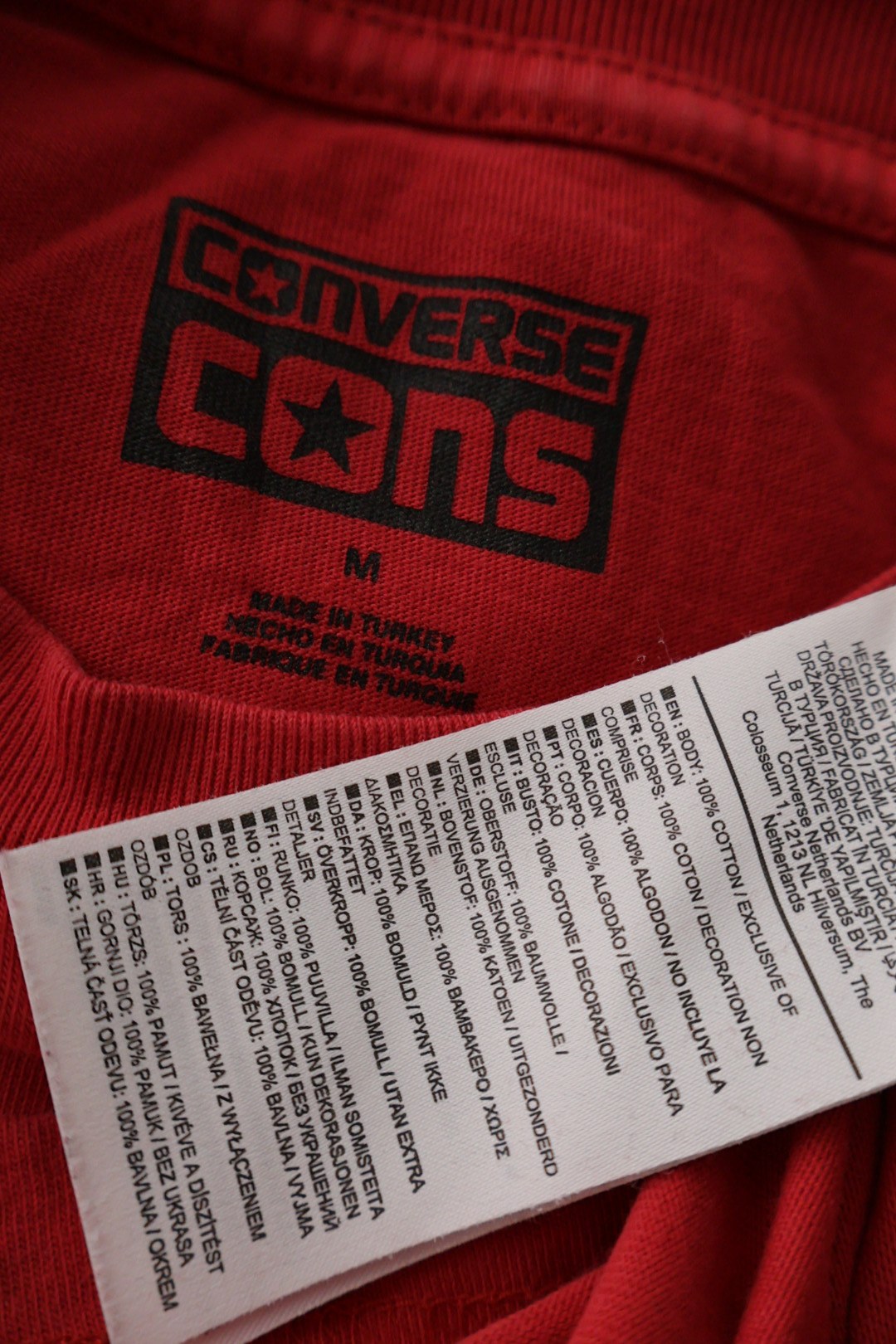 Converse – tricou – etichetă – second-hand premium