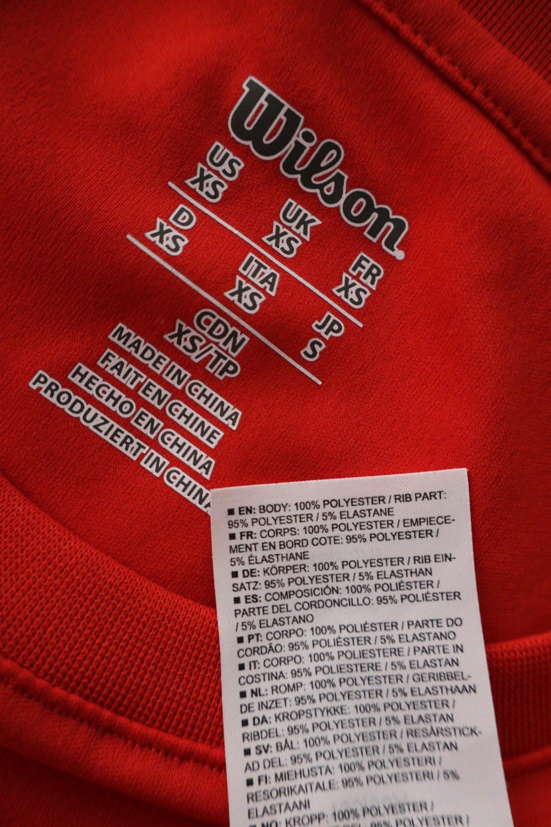 Wilson – tricou – etichetă – second-hand premium