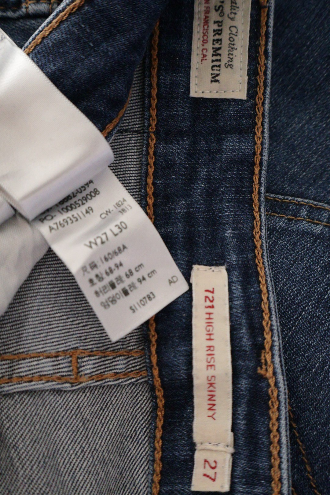 Levi's – blugi – etichetă – second-hand premium