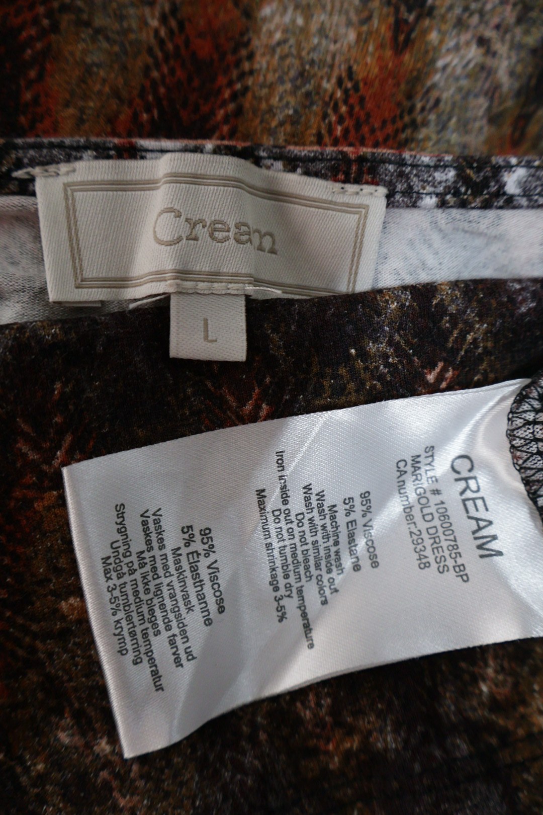 CREAM – rochie – etichetă – second-hand premium