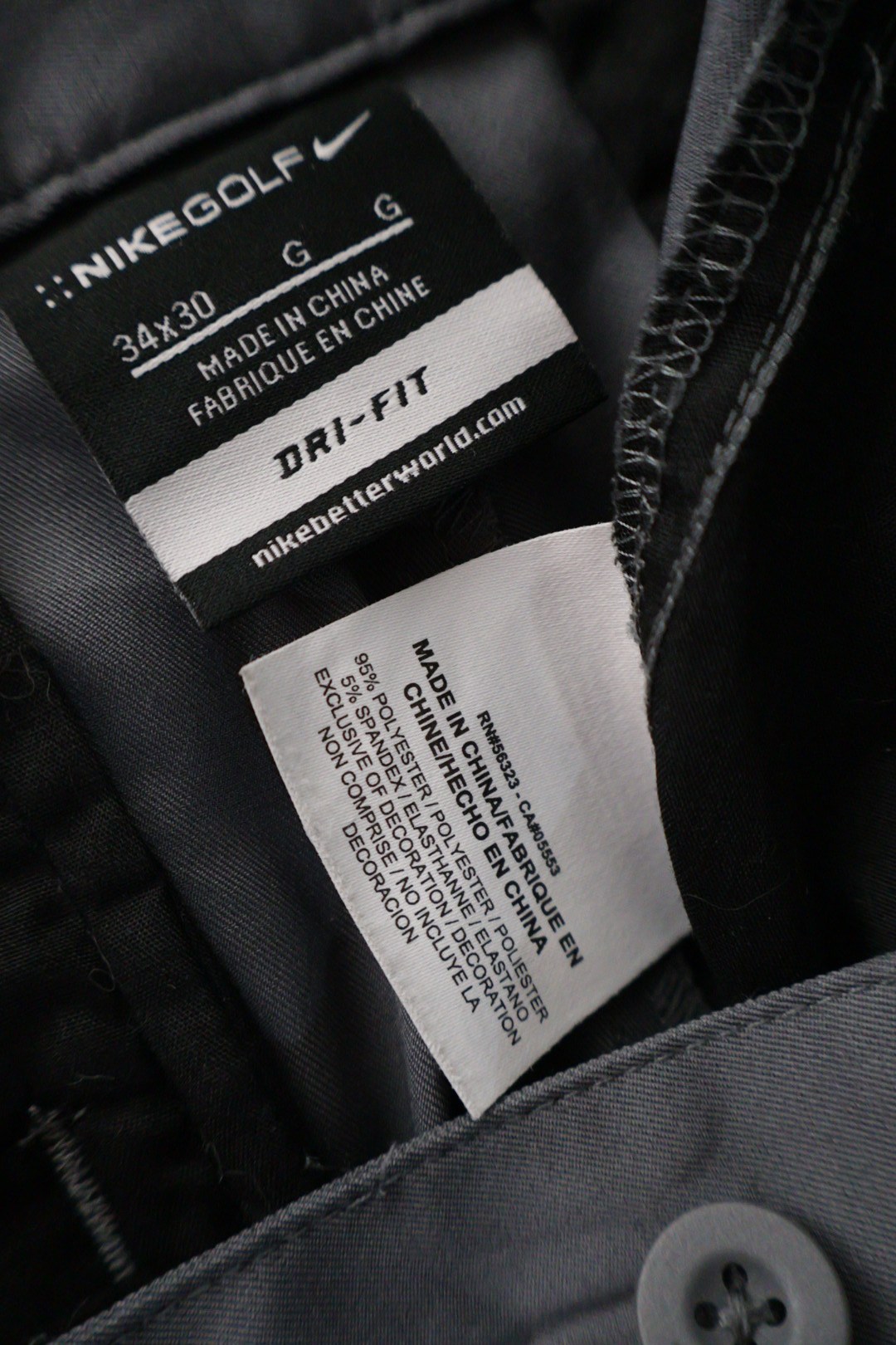 NIKE GOLF – pantaloni – etichetă – second-hand premium