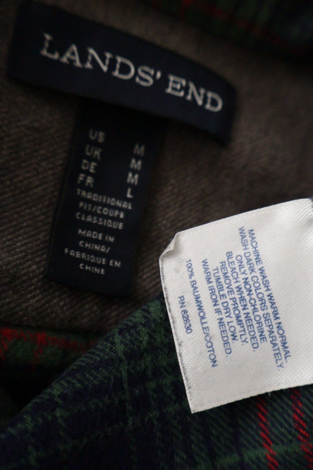 LANDS' END – cămașă – etichetă – second-hand premium
