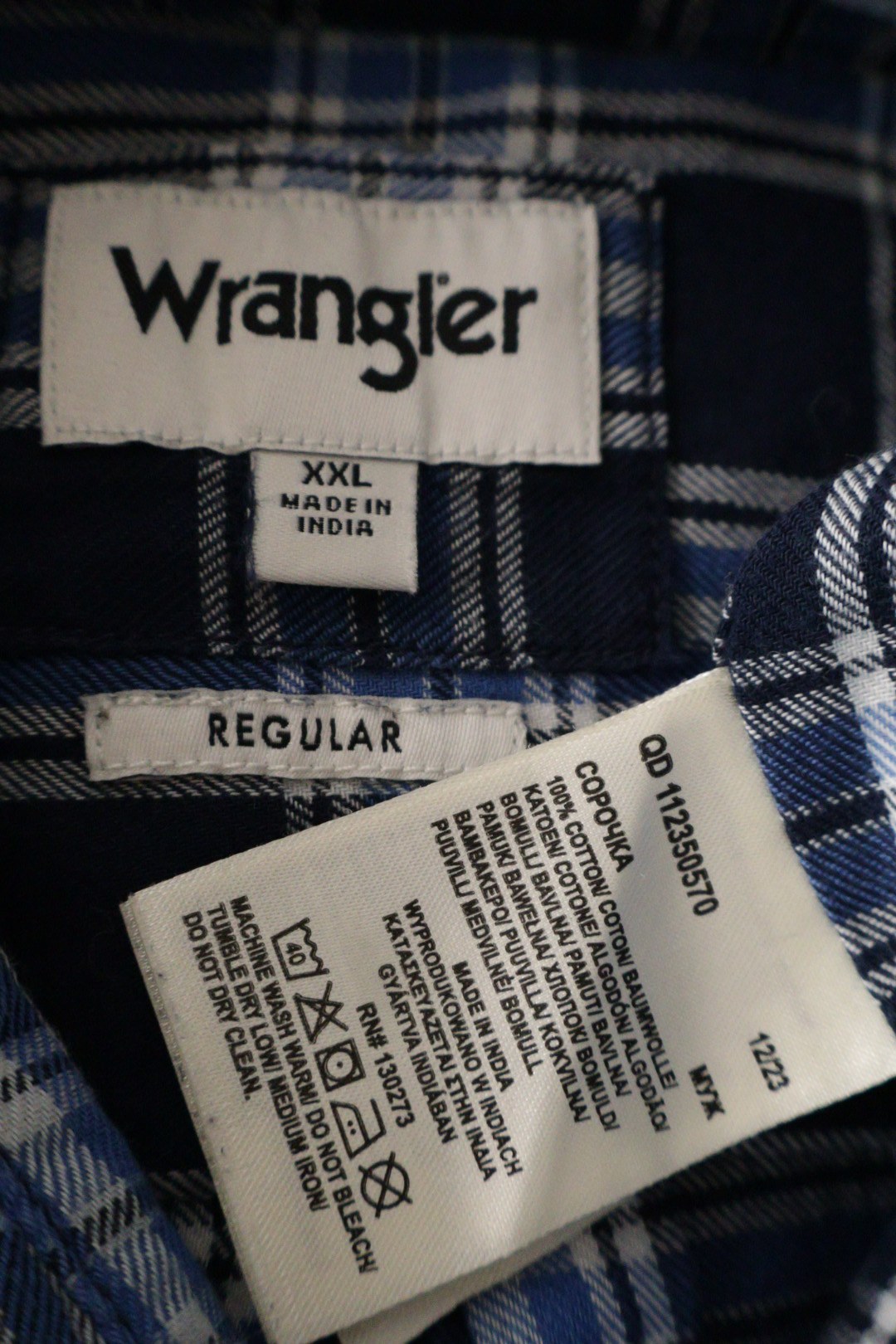 Wrangler – cămașă – etichetă – second-hand premium