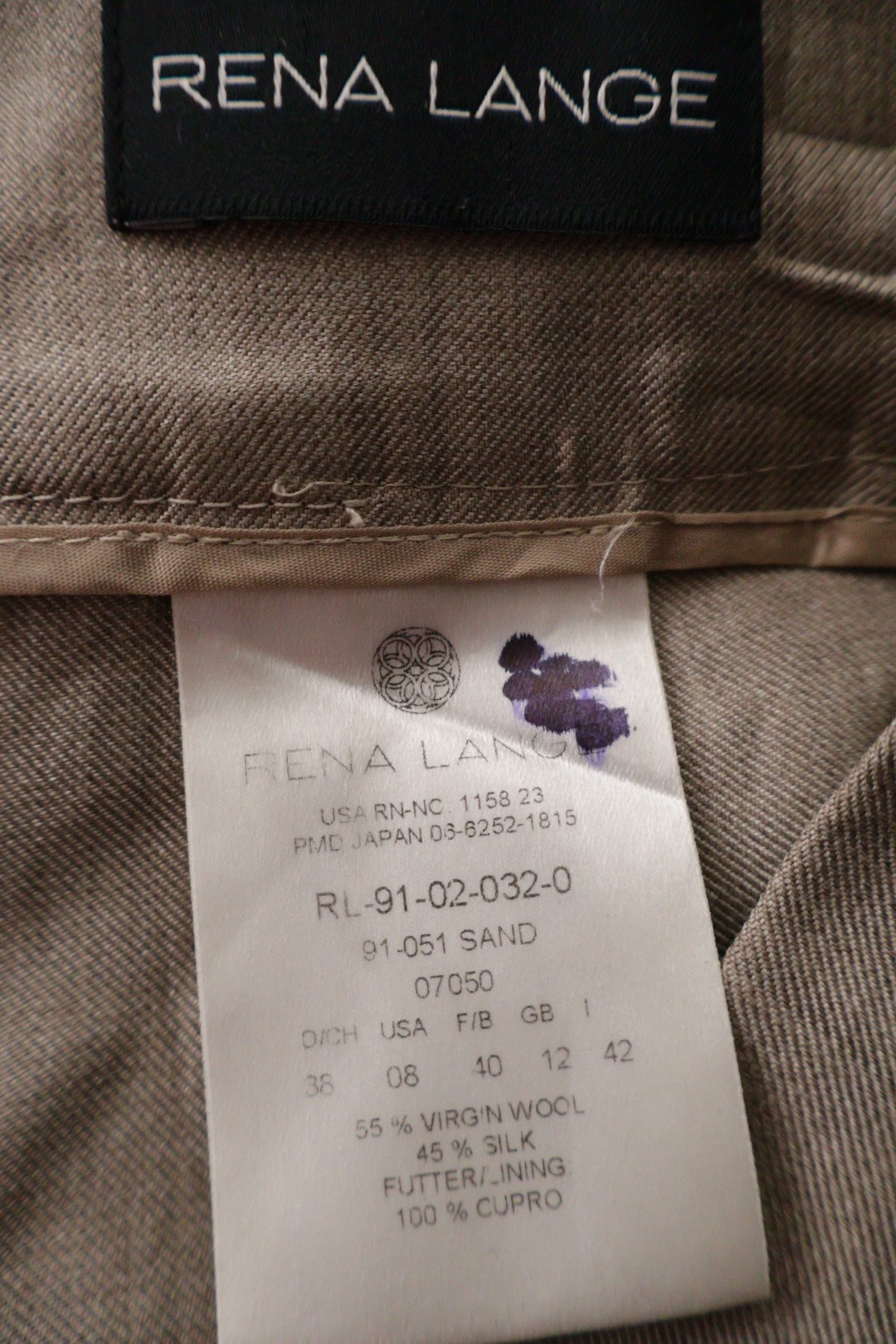 RENA LANGE – pantaloni – etichetă – second-hand premium