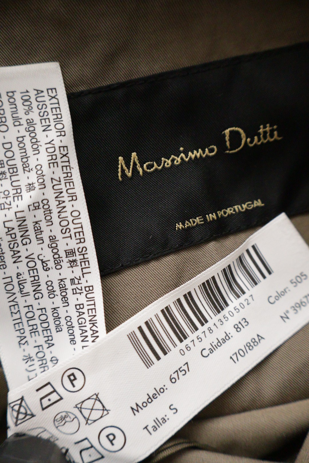 Massimo Dutti – geacă – etichetă – second-hand premium