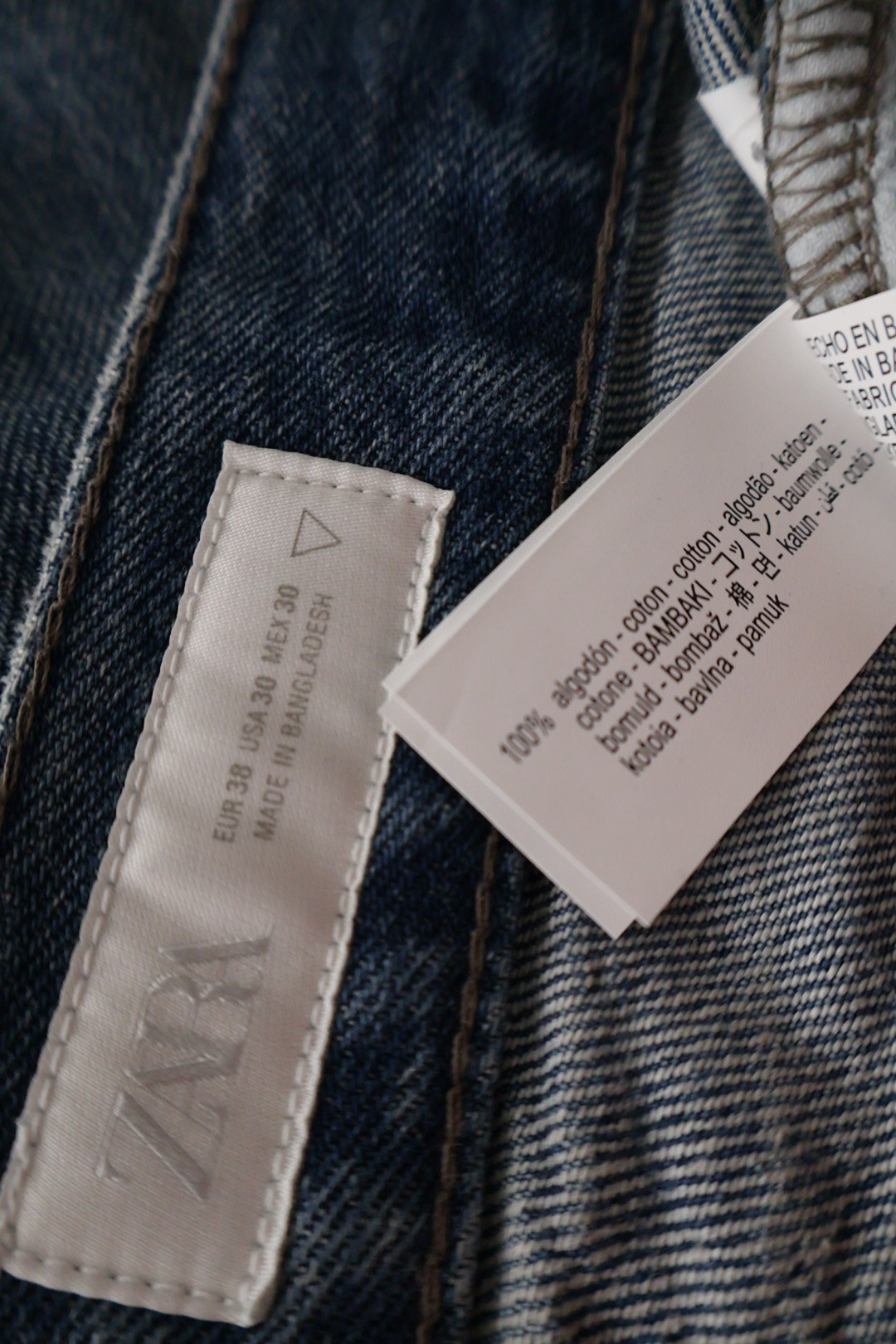 ZARA – blugi – etichetă – second-hand premium
