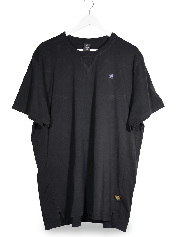 Tricou G-STAR RAW negru mărime XXL vedere din față second-hand premium