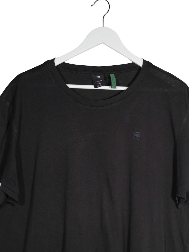 Tricou G-STAR RAW negru mărime XXL detaliu material și croială second-hand premium