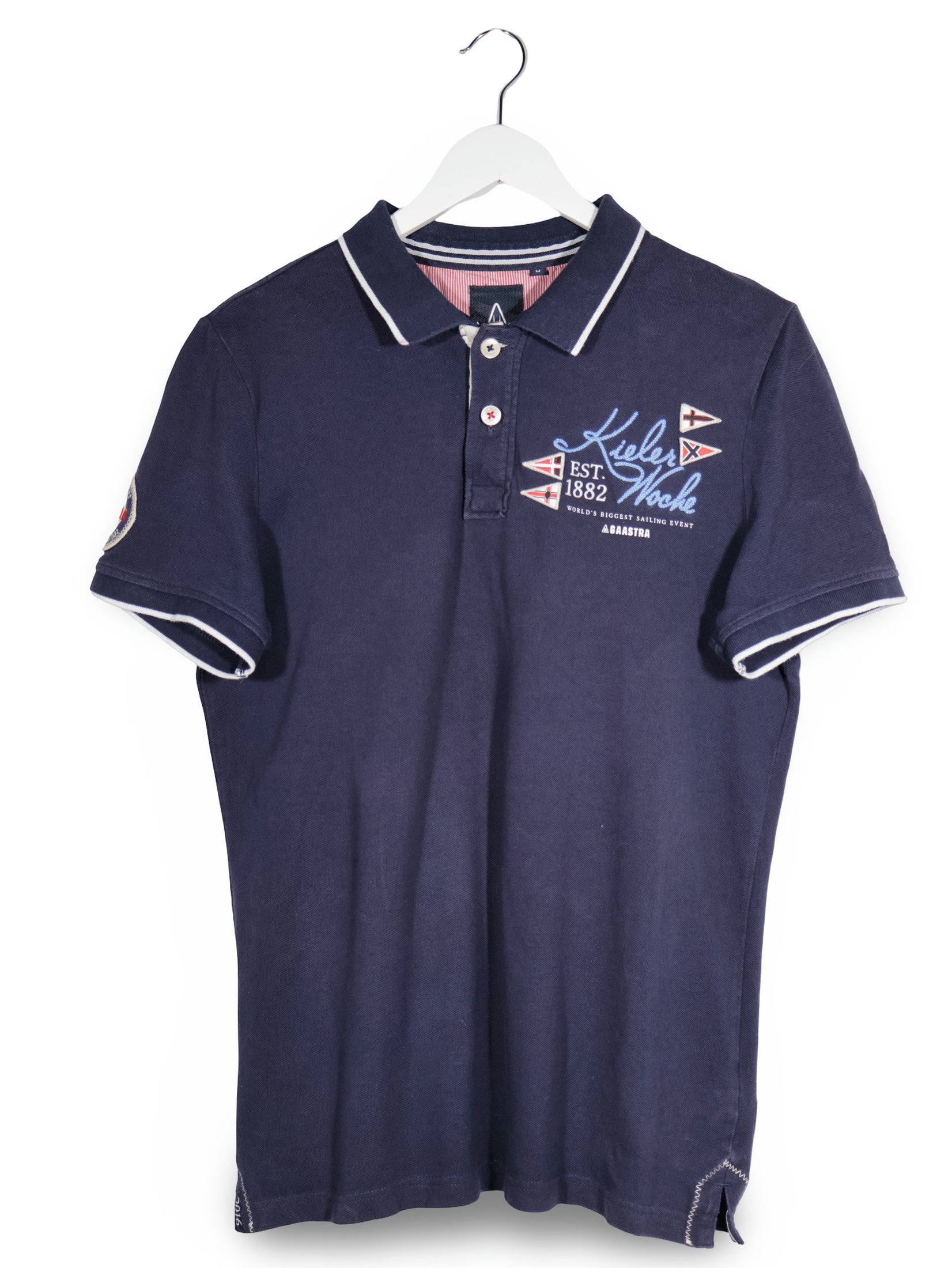 Tricou Gaastra bleumarin mărime M vedere din față second-hand premium