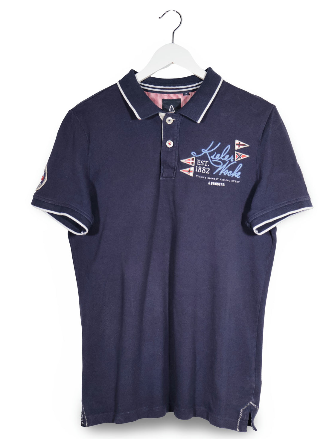 Tricou Gaastra bleumarin mărime M vedere din față second-hand premium