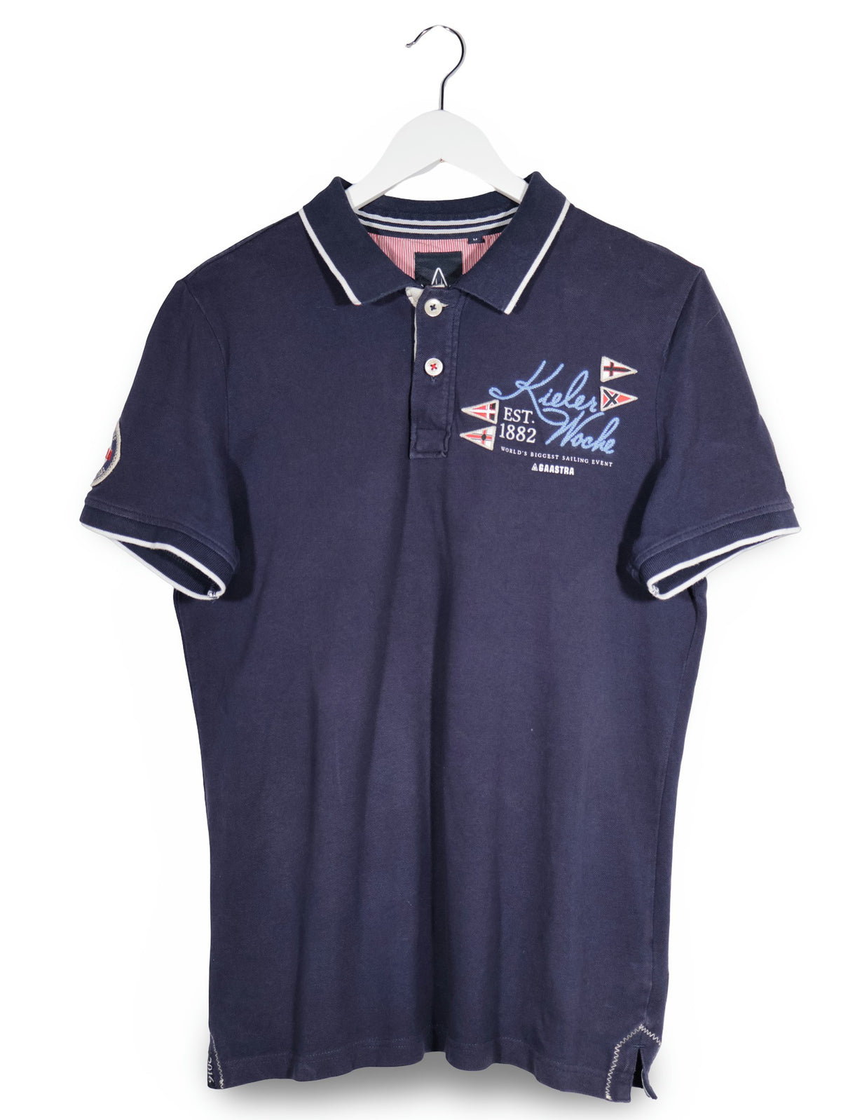 Tricou Gaastra bleumarin mărime M vedere din față second-hand premium