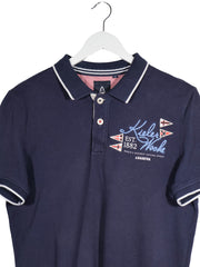Tricou Gaastra bleumarin mărime M detaliu material și croială second-hand premium