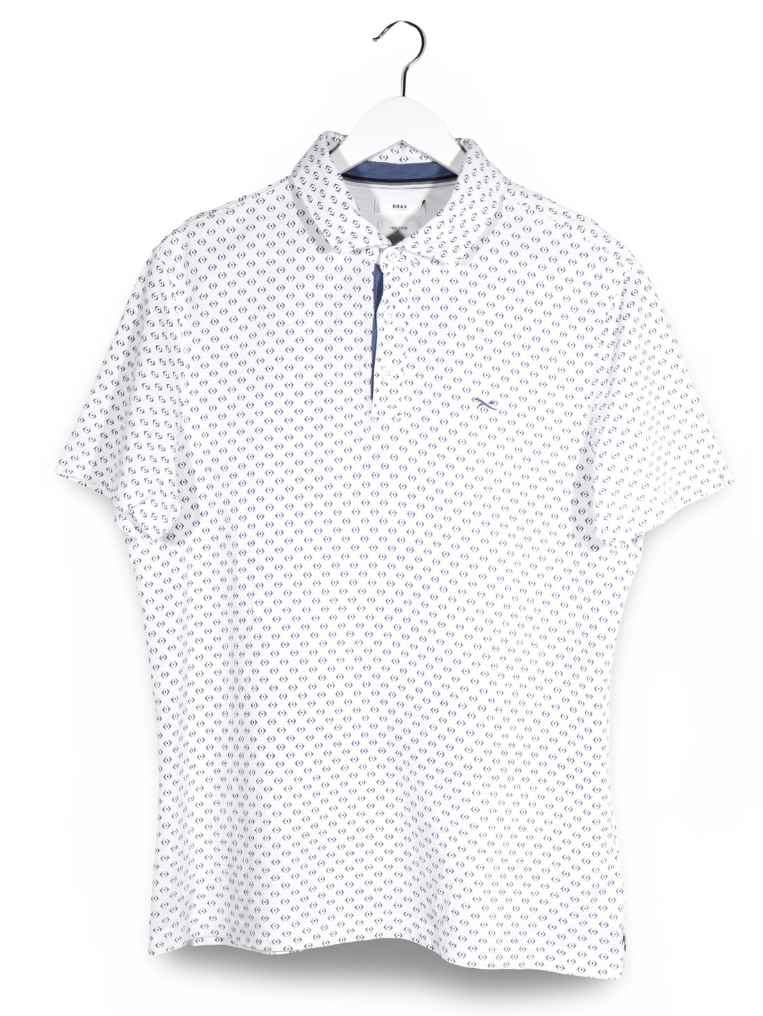 Tricou BRAX alb mărime L vedere din față second-hand premium
