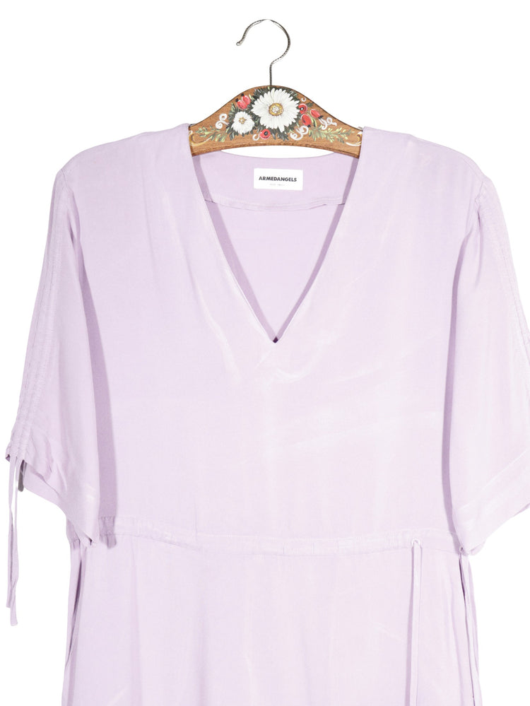 Rochie ARMEDANGELS lila deschis mărime S detaliu material și croială second-hand premium