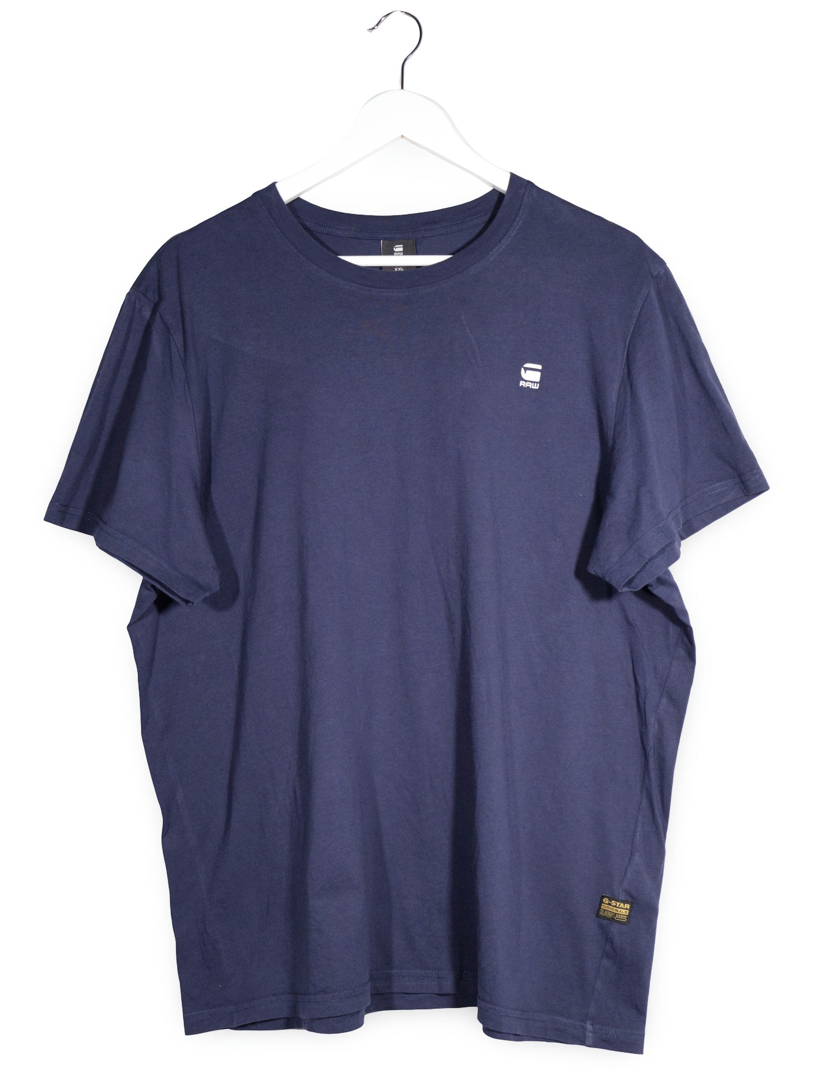 Tricou G-STAR RAW bleumarin mărime XXL vedere din față second-hand premium