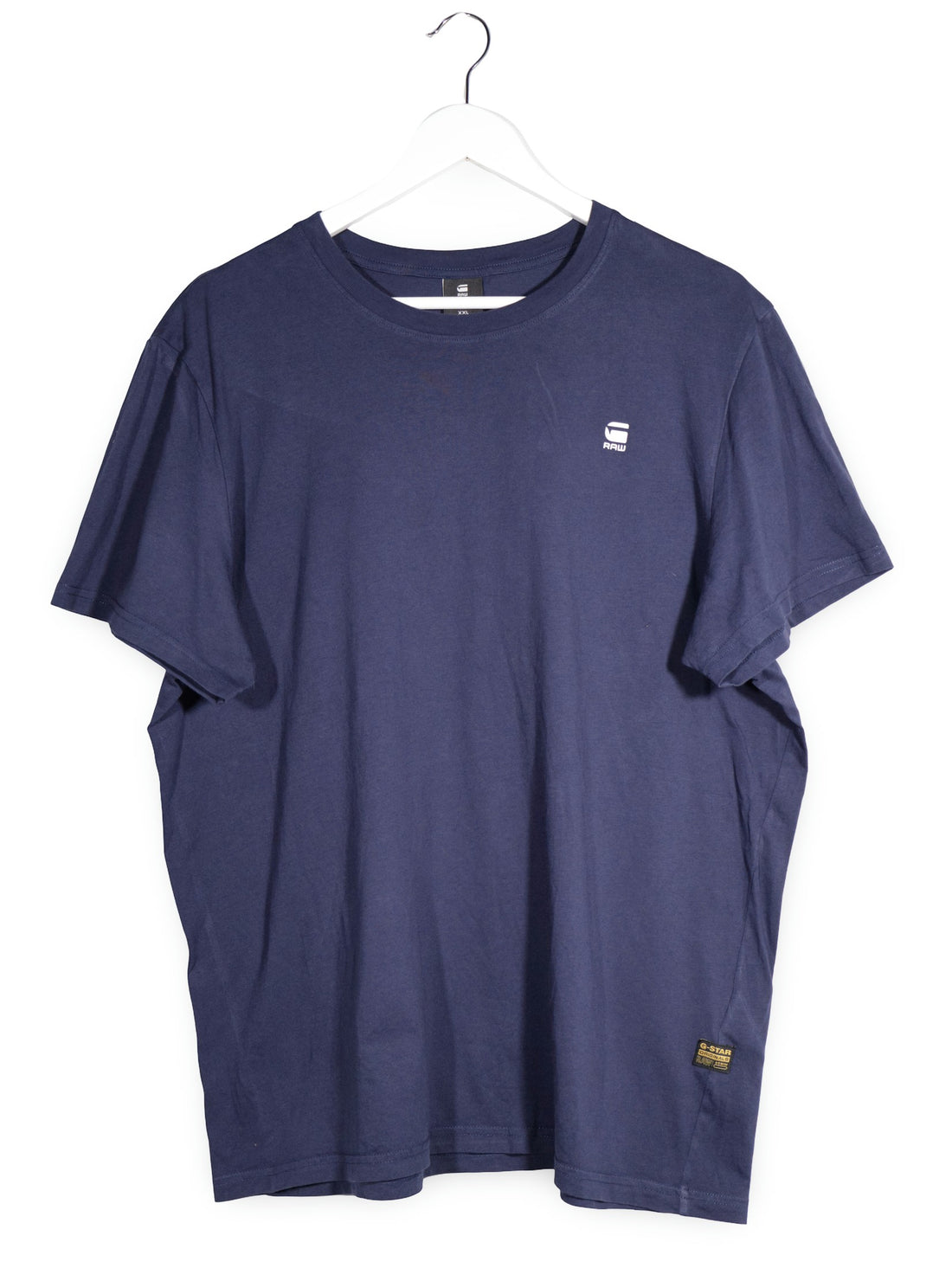 Tricou G-STAR RAW bleumarin mărime XXL vedere din față second-hand premium