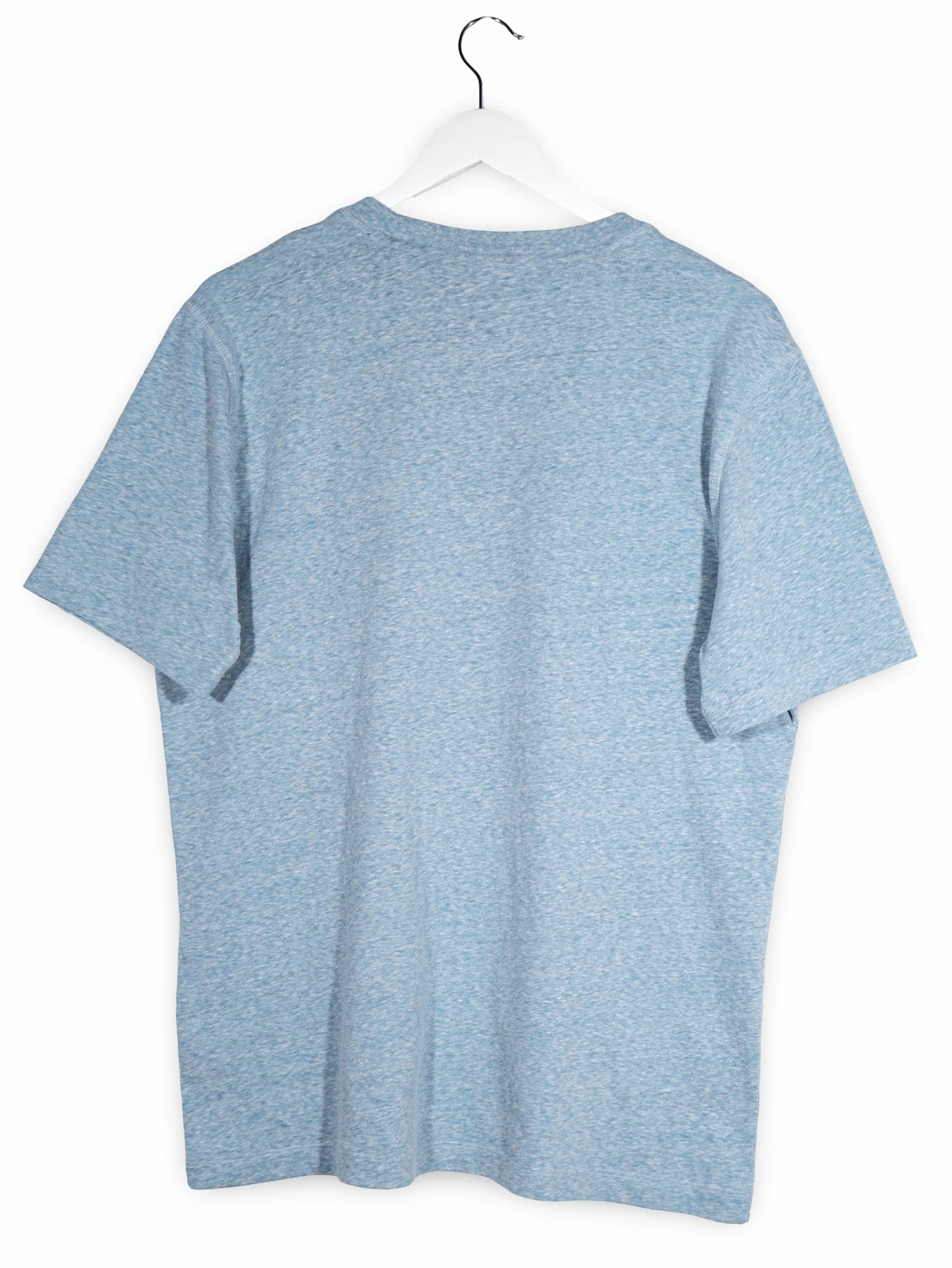Tricou Scotch & Soda albastru melanj mărime L vedere din spate second-hand premium