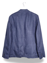 Sacou H&M albastru mărime L vedere din spate second-hand premium