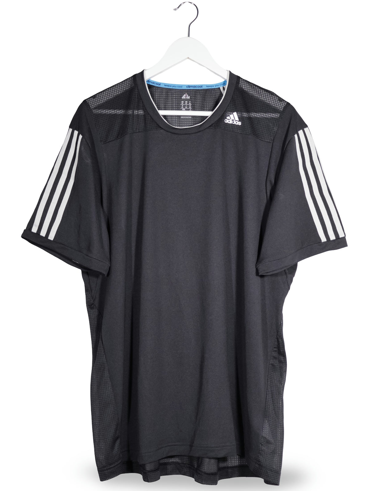Tricou adidas negru mărime XL vedere din față second-hand premium