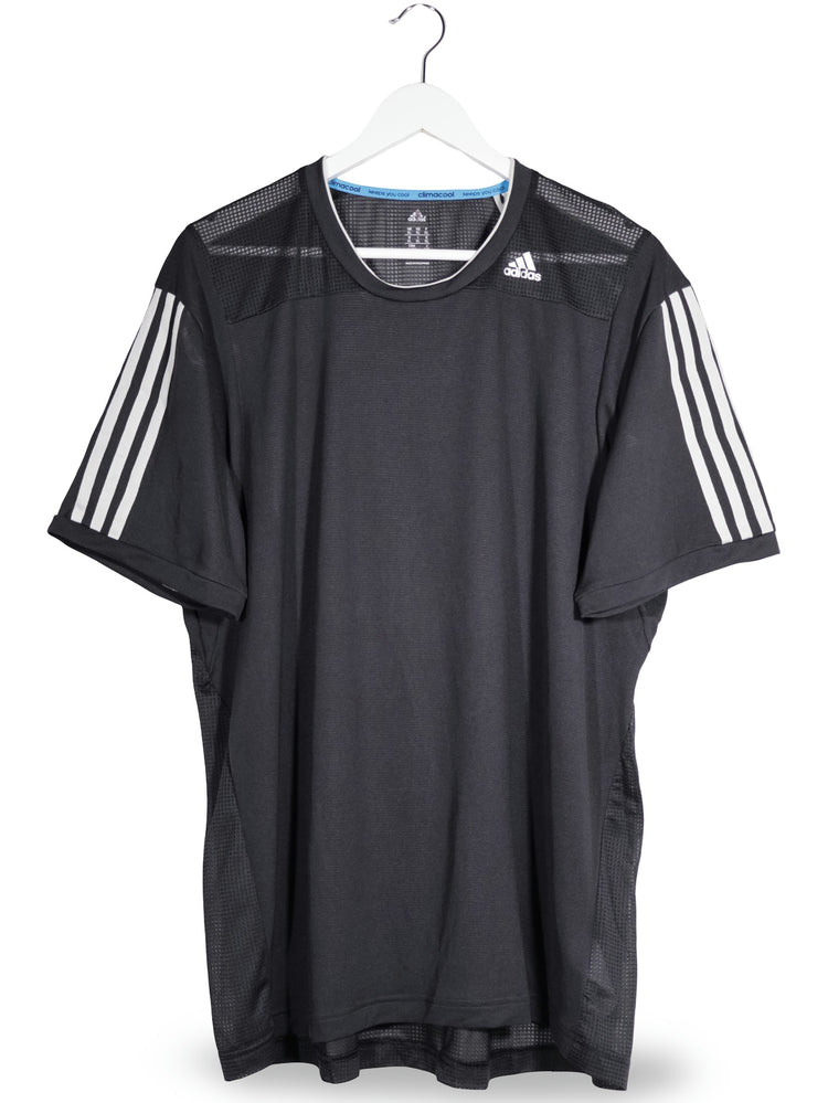 Tricou adidas negru mărime XL vedere din față second-hand premium