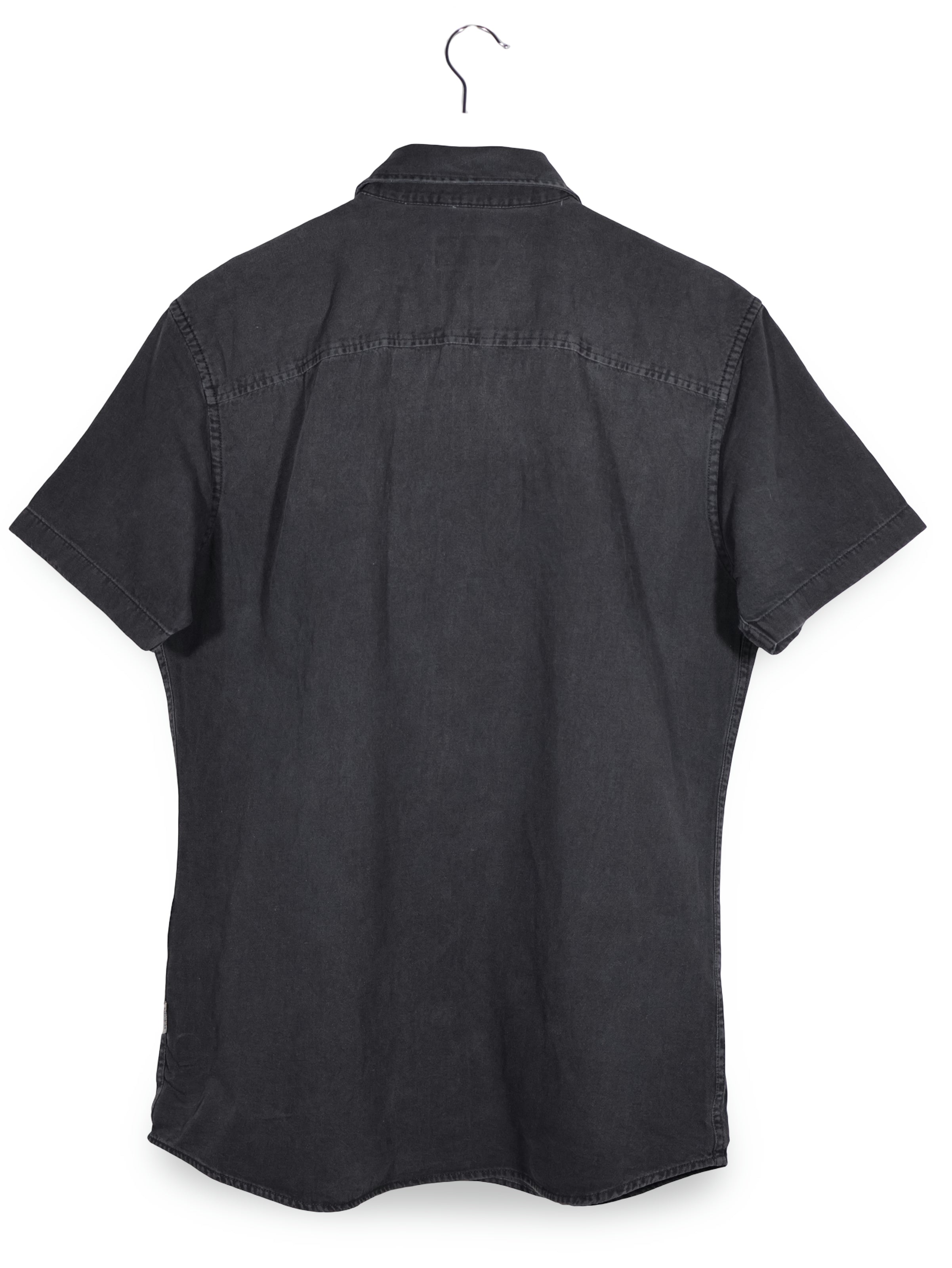 Camasa Jack & Jones negru spălăcit mărime L vedere din spate second-hand premium