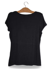 Tricou HUGO negru mărime XL vedere din spate second-hand premium