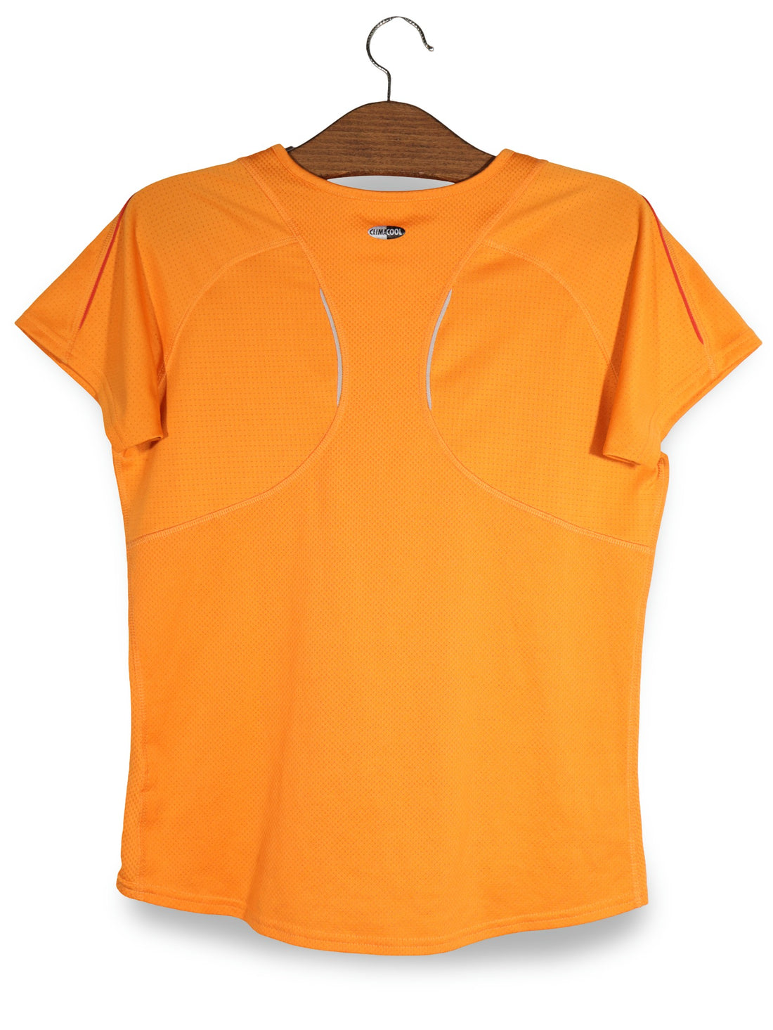 Tricou adidas portocaliu mărime M vedere din spate second-hand premium