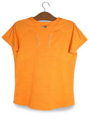 Tricou adidas portocaliu mărime M vedere din spate second-hand premium