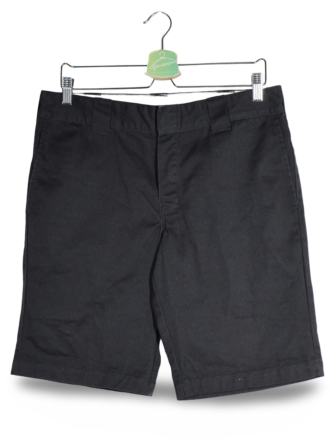 Pantaloni scurti Dickies negru mărime M vedere din față second-hand premium