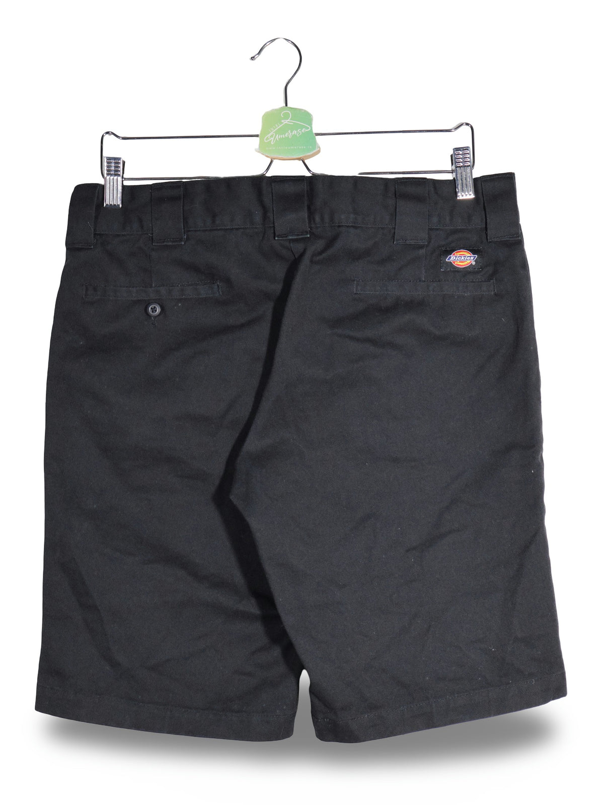 Pantaloni scurti Dickies negru mărime M detaliu material și croială second-hand premium
