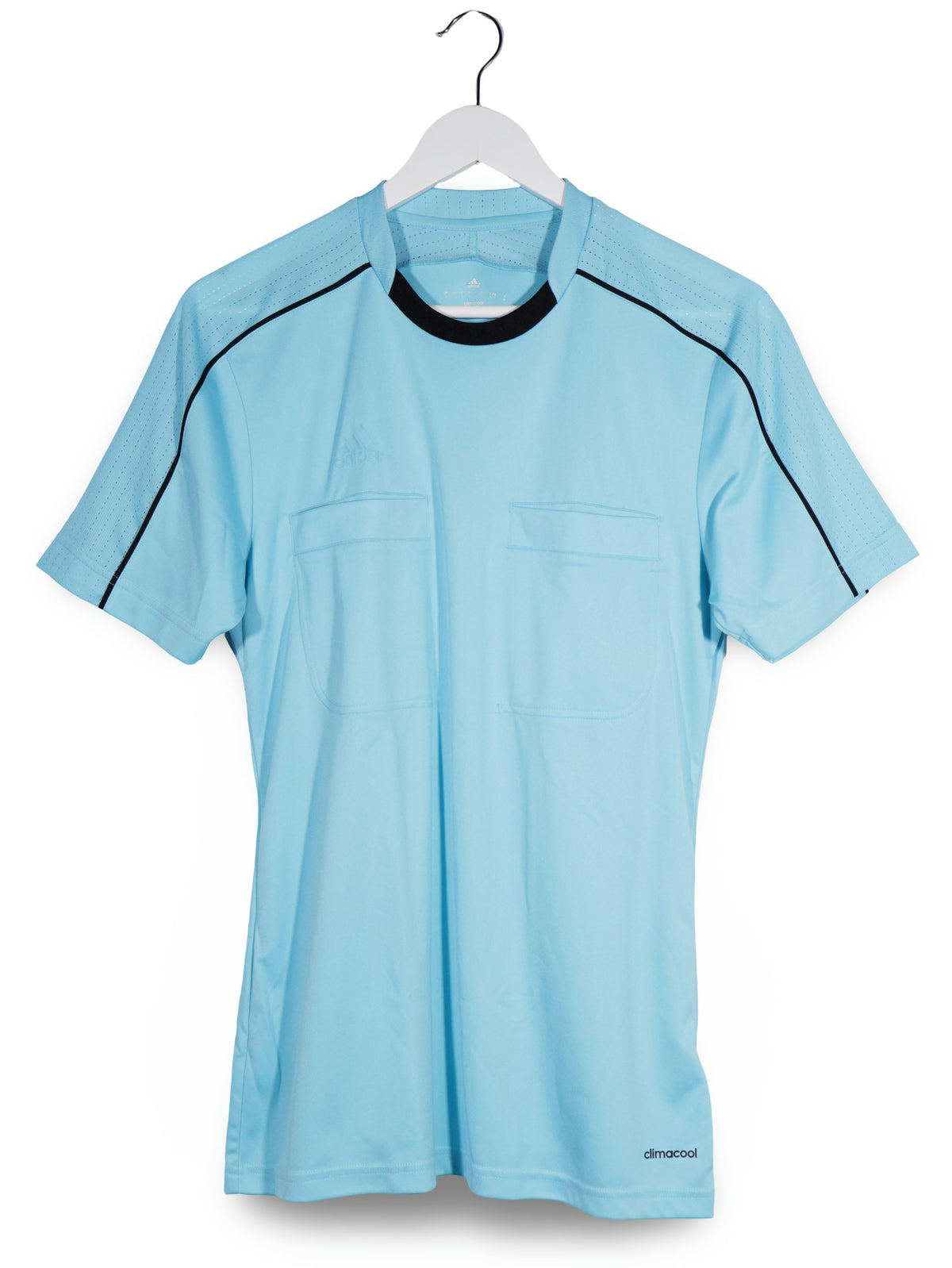Tricou adidas albastru deschis mărime S vedere din față second-hand premium