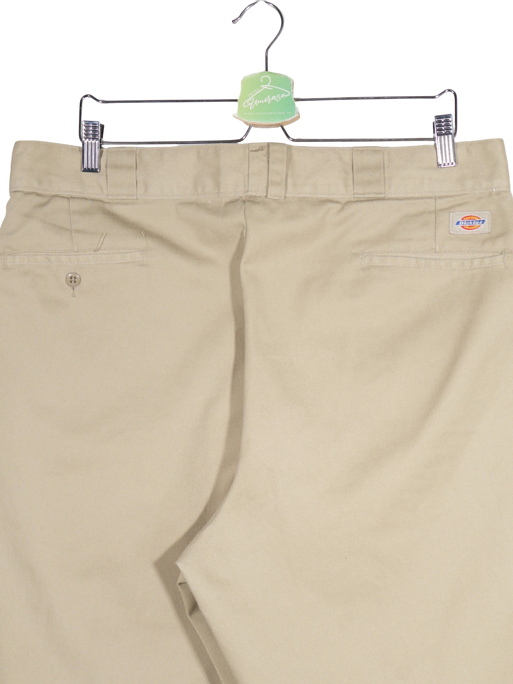 Pantaloni scurti Dickies bej mărime L detaliu material și croială second-hand premium